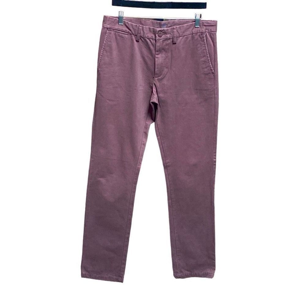 Old Navy Burgundy Slim Straight Chino Pants Size 32x34